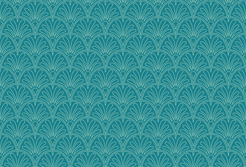 Elegant Damask Floral Vector Seamless Pattern. Decorative Flower Illustration. Abstract Art Deco Background.