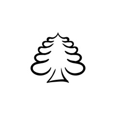 Christmas tree doodle pine tree sketch tree drawing holiday decoration star ornament retro xmas