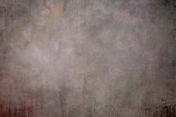 Old grungy canvas backdrop with distressed colors