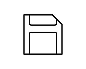 Floppy line icon
