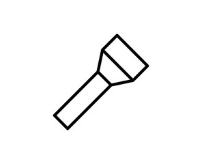 Flashlight line icon