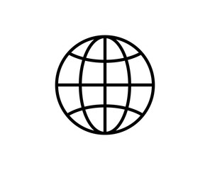 Globe line icon.