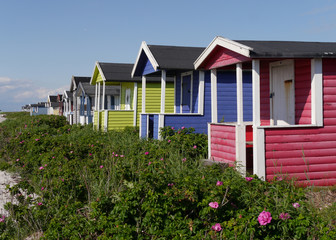 Strandh&uuml;tten in Skan&ouml;r