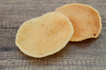 two fresh prawn crackers