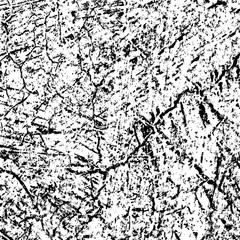 Urban grunge background black and white. Vector template of old vintage texture. Abstract pattern of dirt, dust, cracks