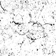 Obraz premium Urban grunge background black and white. Vector template of old vintage texture. Abstract pattern of dirt, dust, cracks