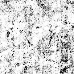Fototapeta premium Urban grunge background black and white. Vector template of old vintage texture. Abstract pattern of dirt, dust, cracks