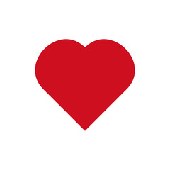 love icon - vector heart illustration, valentine romantic concept
