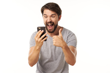 young man talking on the phone