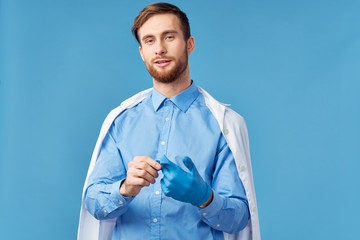 man with bottle of water