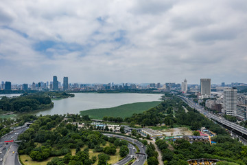 Obraz premium Nanjing City, Jiangsu Province, urban construction landscape