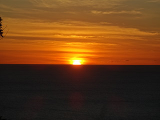 Obraz premium Coucher de soleil sur la mer
