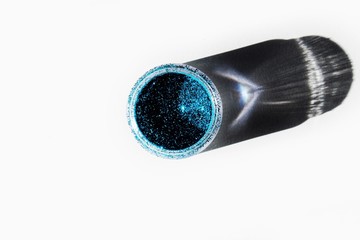 blue ball isolated on white background