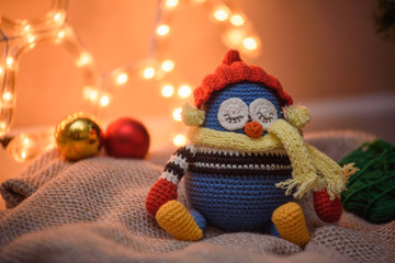 Amigurumi toy. Penguin.