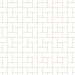 Vector seamless geometric outline simple pattern. Thin grid linear texture. Abstract minimalistic background