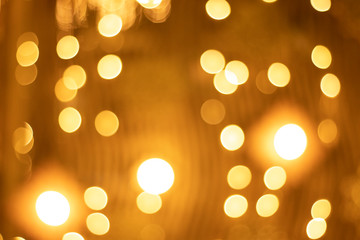 Bokeh blur of lights for decorating Christmas trees at Christmas and New Year's every year. As a light background