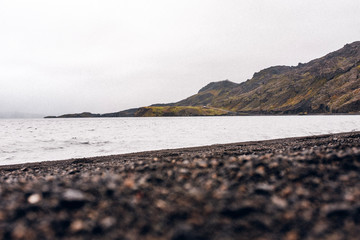 Schwarzer Strand auf Island