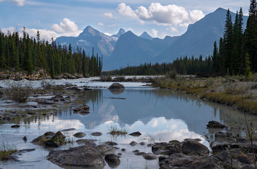 Athabasca River, Jasper National Park, Rocky Mountains, Alberta, Canada