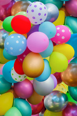 Fototapeta na wymiar Colorful background with of colorful balloons