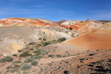 altai canyon steppe and rocks