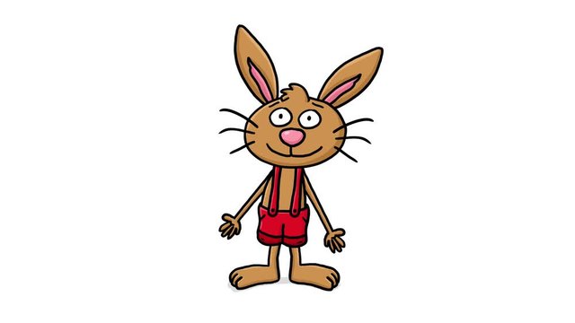 Osterhase Cartoon Animation