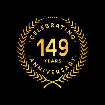 149 years design template. 149th vector and illustration.