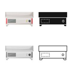 Vector design of stove and furnace icon. Web element of stove and oven vector icon for stock.