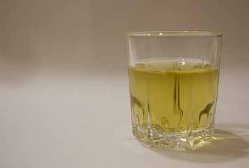 Shot glasses for vodka. Isolated on white background.