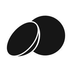 Isolated object of lense and contact icon. Web element of lense and optical vector icon for stock.