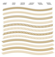 Braid cord rope pattern brush colorable by stroke color © Kamiri