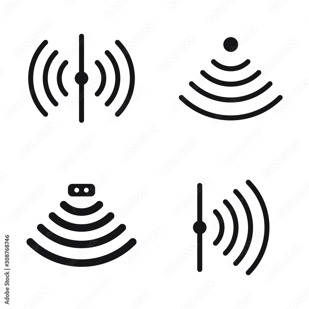 Poster sensor icon template color editable. sensor symbol vector sign isolated on white background. simple 