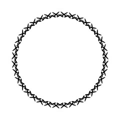 Rounded frame simple black white stamp put text decor vintage theme simple single. Part Art web sign lace icon style copy space blank empty card label badge Kite rays oval wave curl shape swirl lines