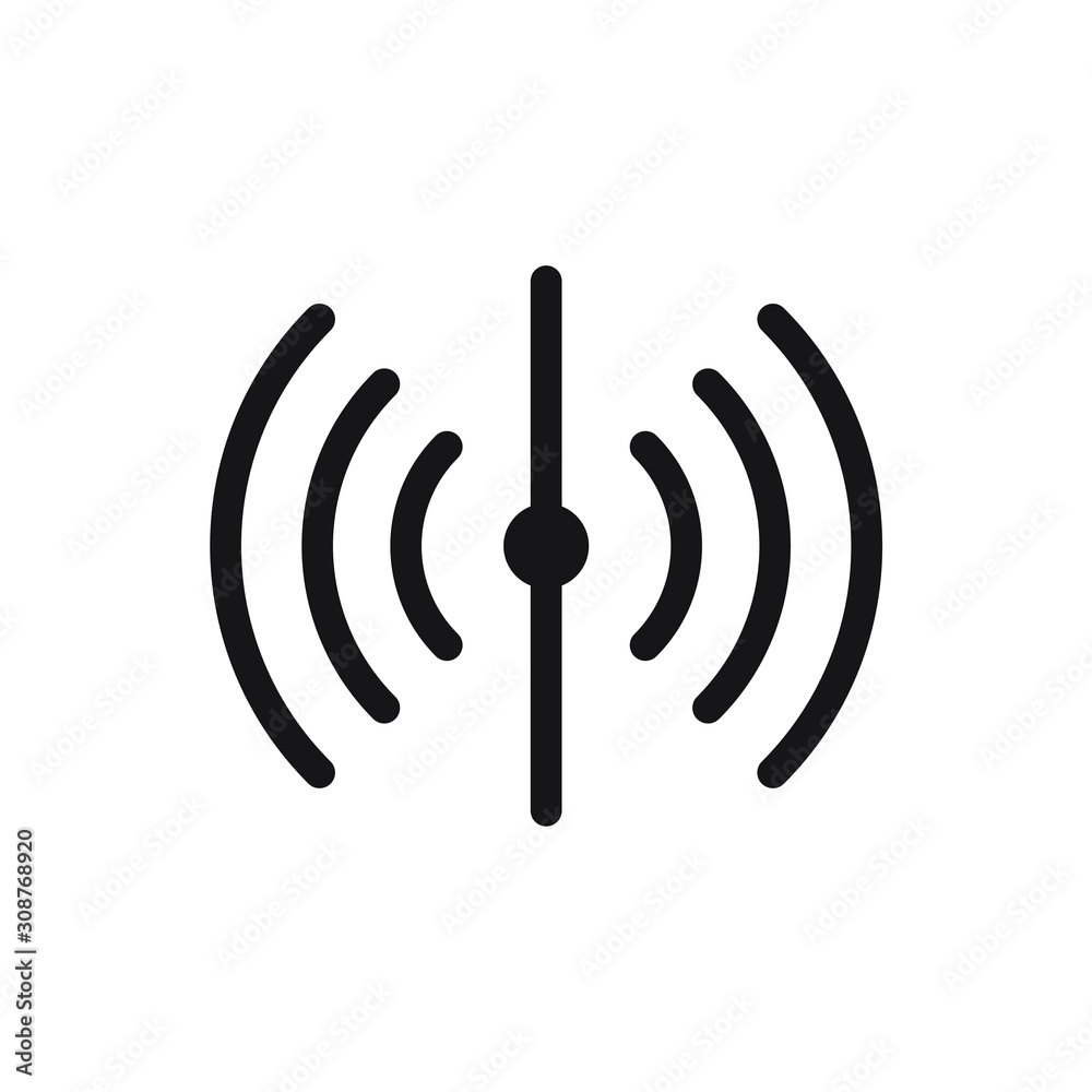 Poster Sensor icon template color editable. Sensor symbol vector sign isolated on white background. Simple logo vector illustration for graphic and web design.