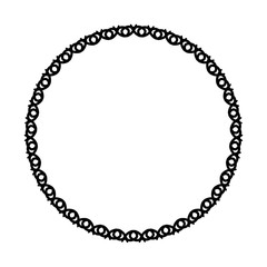 Rounded frame simple black white stamp put text decor vintage theme simple single. Part Art web sign lace icon style copy space blank empty card label badge Kite rays oval wave curl shape swirl lines