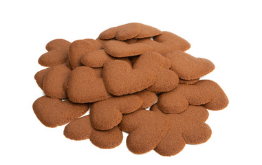 heart cookies isolated