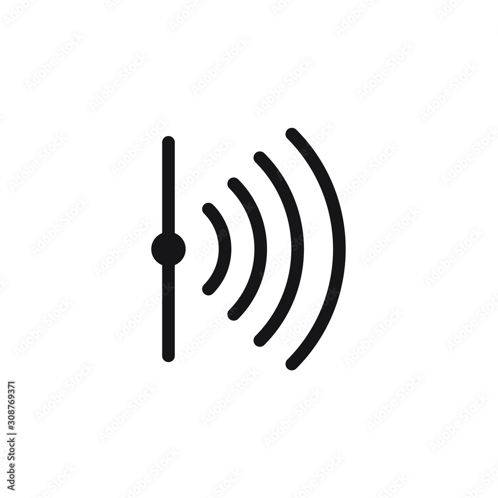 Poster Sensor icon template color editable. Sensor symbol vector sign isolated on white background. Simple logo vector illustration for graphic and web design.