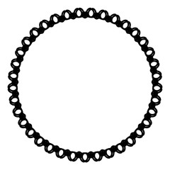 Rounded frame simple black white stamp put text decor vintage theme simple single. Part Art web sign lace icon style copy space blank empty card label badge Kite rays oval wave curl shape swirl lines