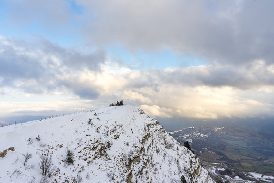 First snow on the Appenini Romagnoli