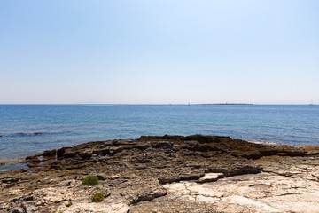 Shores of an island in the mediterraneans