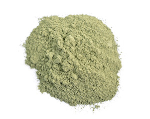Powder from Indigofera tinctoria, also called true indigo Isolated