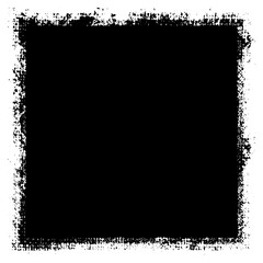 Grunge background black rectangular isolated on white background