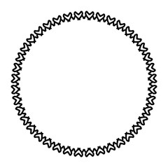 Rounded frame simple black white stamp put text decor vintage theme simple single. Part Art web sign lace icon style copy space blank empty card label badge Kite rays oval wave curl shape swirl lines
