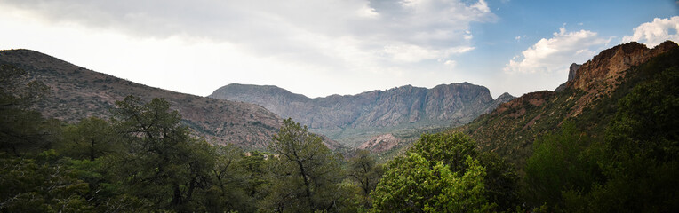 Naklejka premium big bend national park panoramic