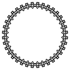 Rounded frame simple black white stamp put text decor vintage theme simple single. Part Art web sign lace icon style copy space blank empty card label badge Kite rays oval wave curl shape swirl lines