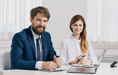 business people working in office