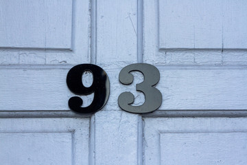 Big and bold number 93
