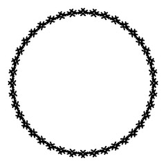 Rounded frame simple black white stamp put text decor vintage theme simple single. Part Art web sign lace icon style copy space blank empty card label badge Kite rays oval wave curl shape swirl lines