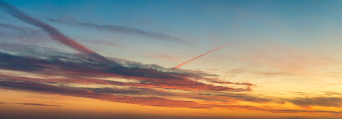 Fantastic clouds at sunrise