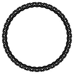 Rounded frame simple black white stamp put text decor vintage theme simple single. Part Art web sign lace icon style copy space blank empty card label badge Kite rays oval wave curl shape swirl lines
