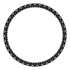 Rounded frame simple black white stamp put text decor vintage theme simple single. Part Art web sign lace icon style copy space blank empty card label badge Kite rays oval wave curl shape swirl lines